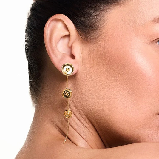 Chuvisco Earrings in 18K Gold Plated by Anna Prata