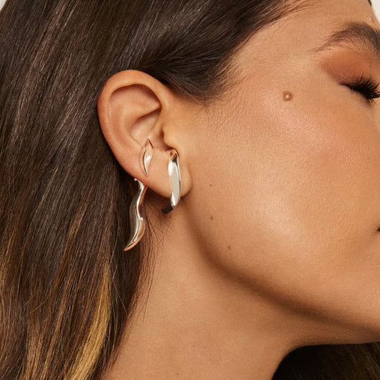 Lume Earrings in 18K Gold Plated by Anna Prata