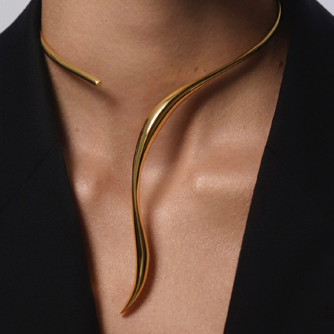 Lume Choker in 18K Gold Plated by Anna Prata