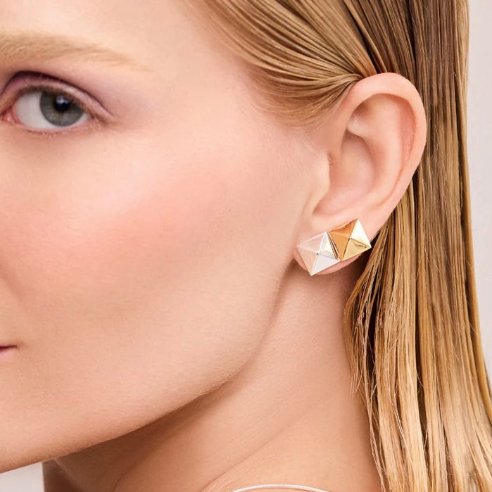 Quantum Earrings in 18K Gold Plated by Anna Prata