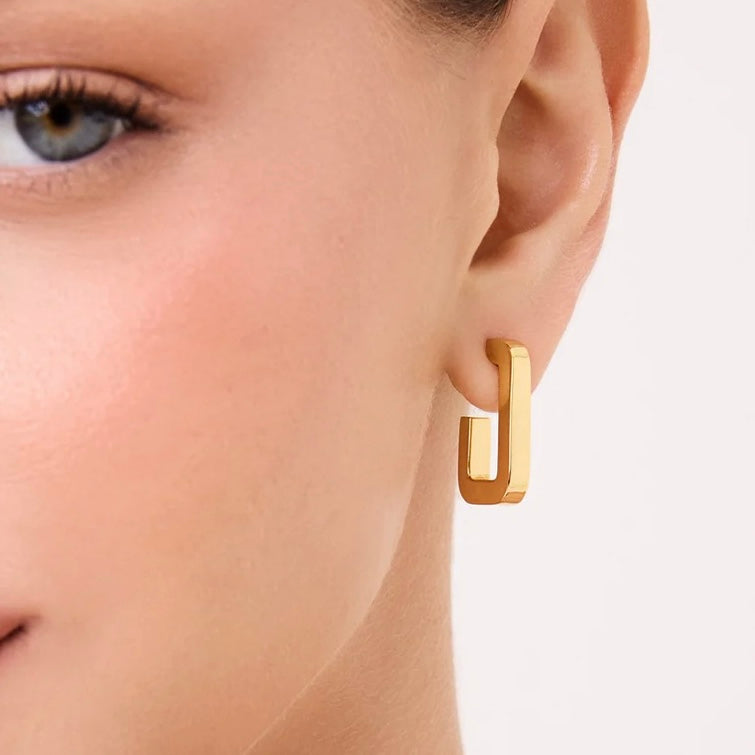 Traco Earrings in 18K Gold Plated by Anna Prata