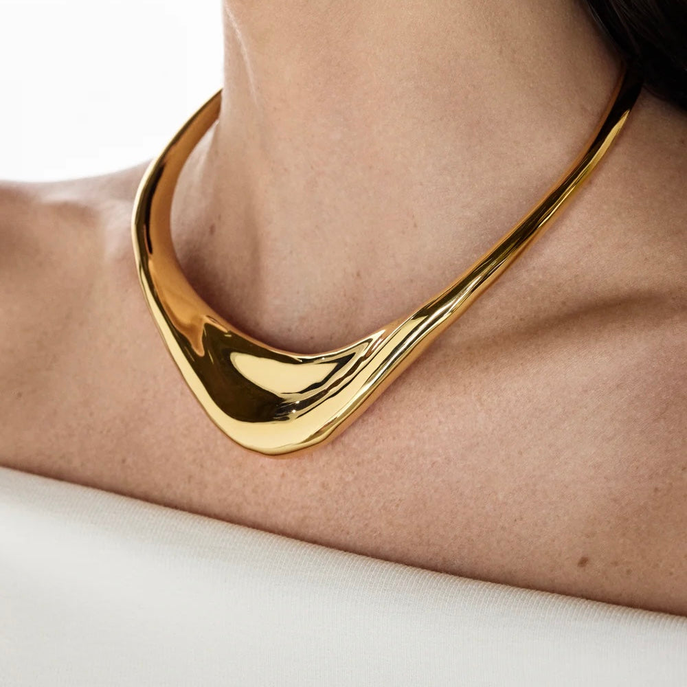 Luma Choker in 18K Gold Plated by Anna Prata