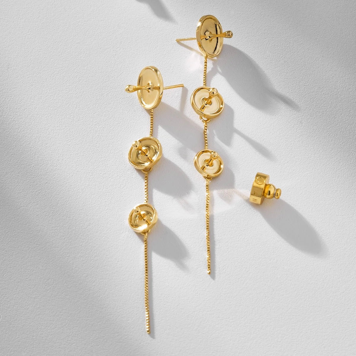 Chuvisco Earrings in 18K Gold Plated by Anna Prata