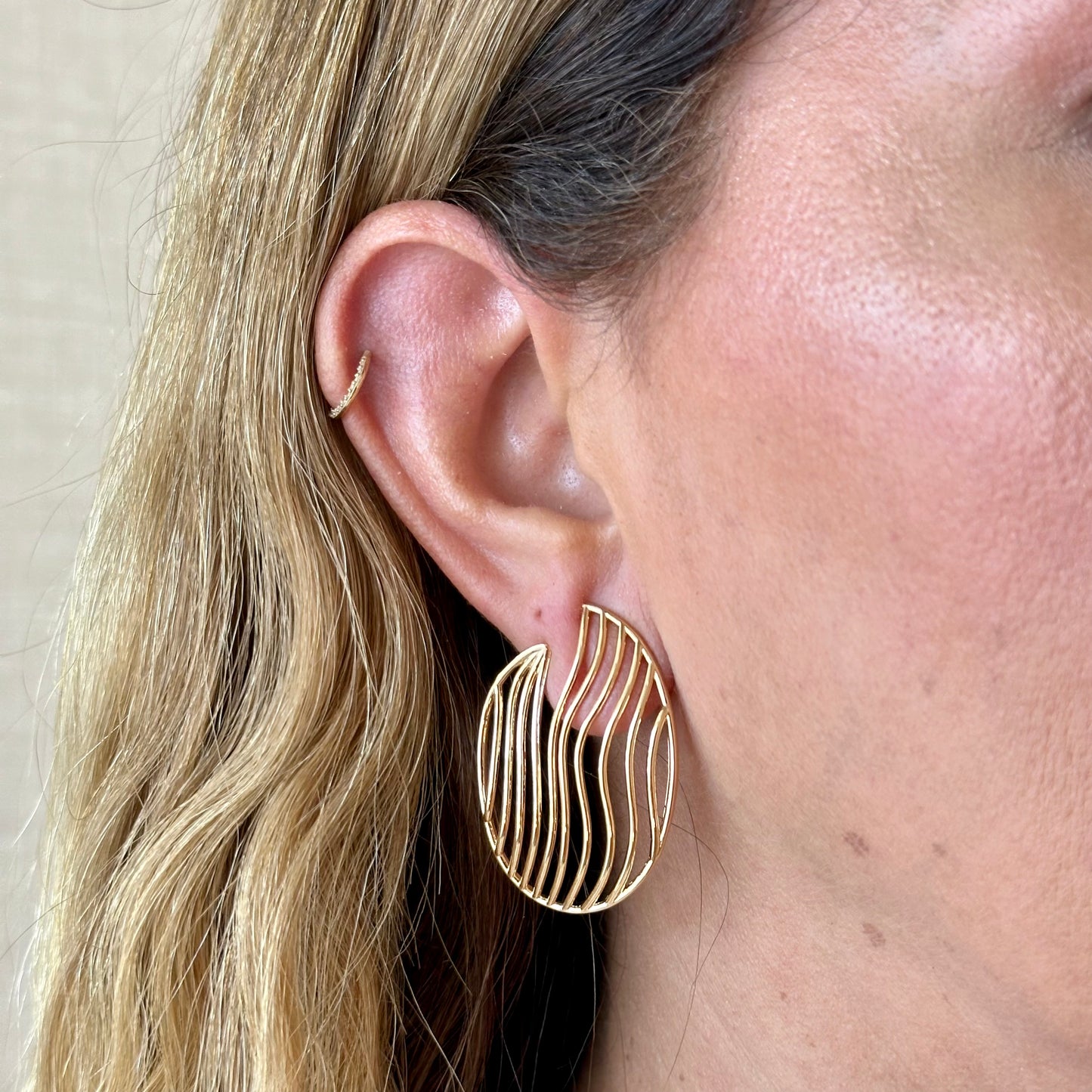 Cedeira Earrings in 18K Gold Plated