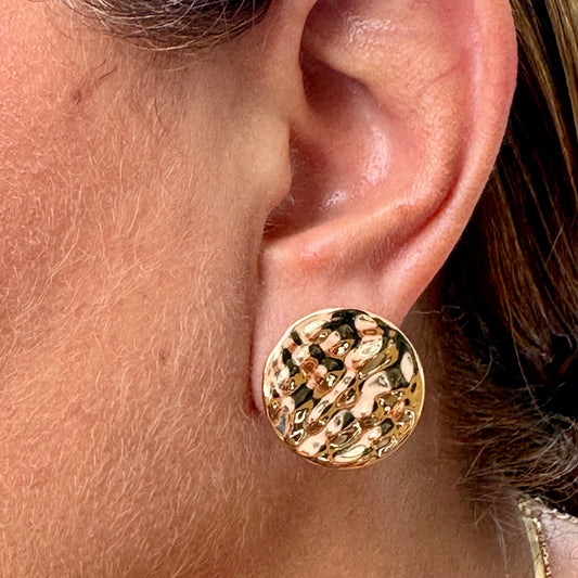 Shield Earrings in 18K Gold Plated