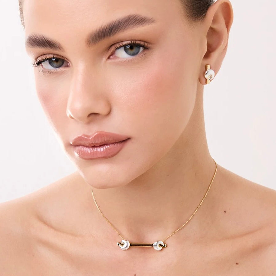 Traco Necklace in 18K Gold Plated by Anna Prata