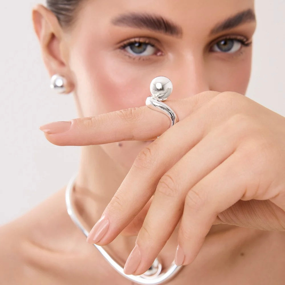 Pulso Ring in 18K Gold Plated by Anna Prata