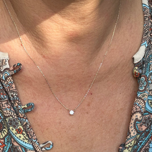 Light Spot Necklace in Sterling Silver 925