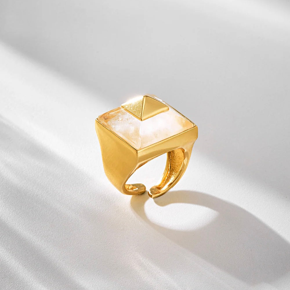 Vertice Ring in 18K Gold Plated by Anna Prata