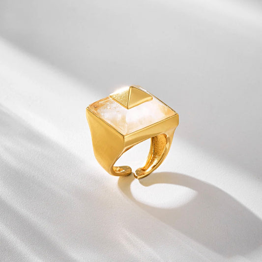Vertice Ring in 18K Gold Plated by Anna Prata