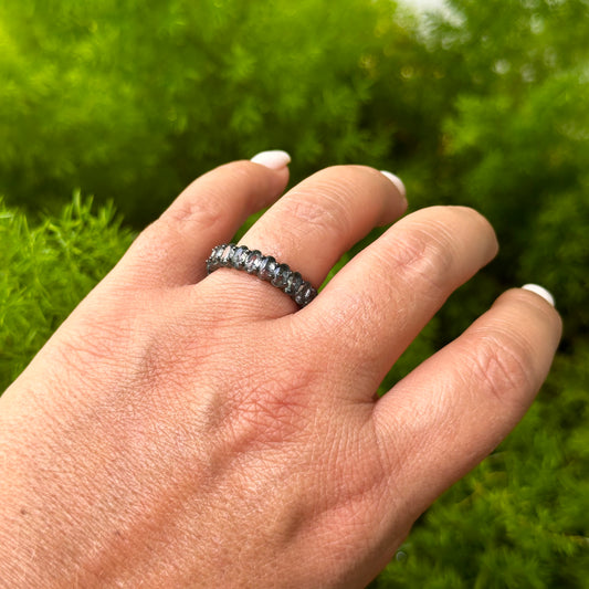 Rita Ring in Black Rhodium Plated