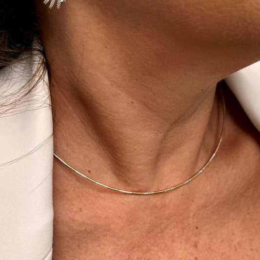Thin Necklace in Sterling Silver 925