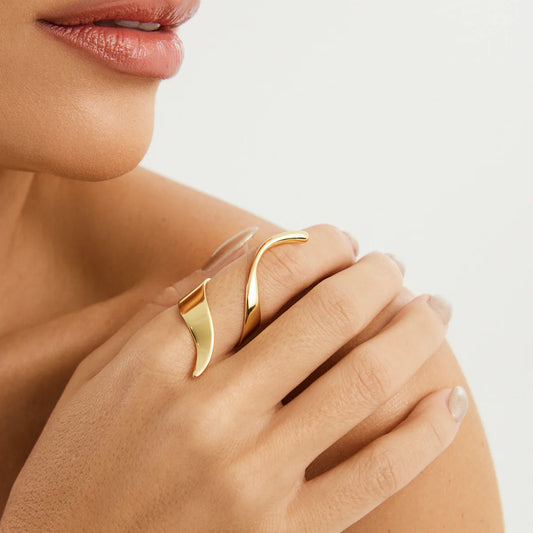 Renata Ring in 18K Gold Plated by Anna Prata