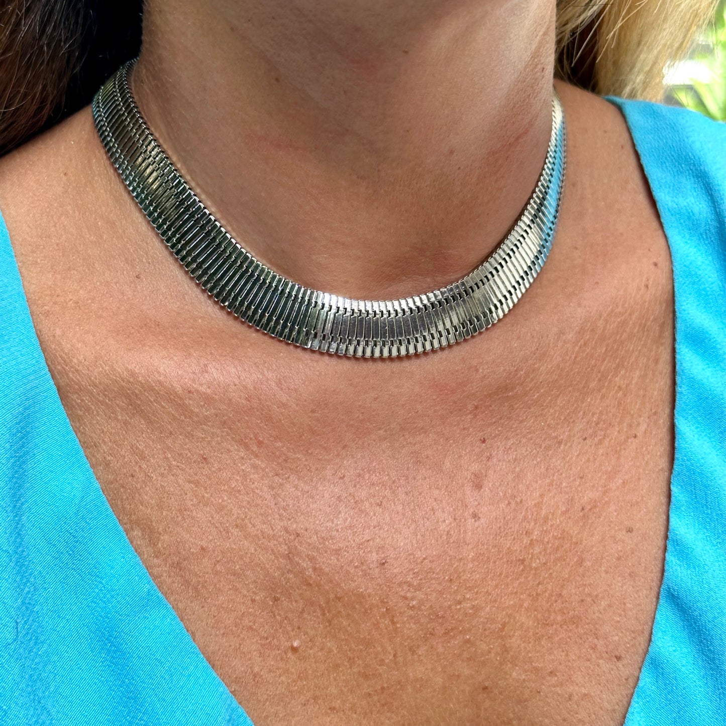 Zaragoza Choker in 18K White Gold Plated