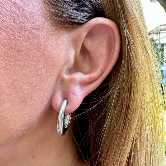 Coimbra Earrings in 18K White Gold Plated