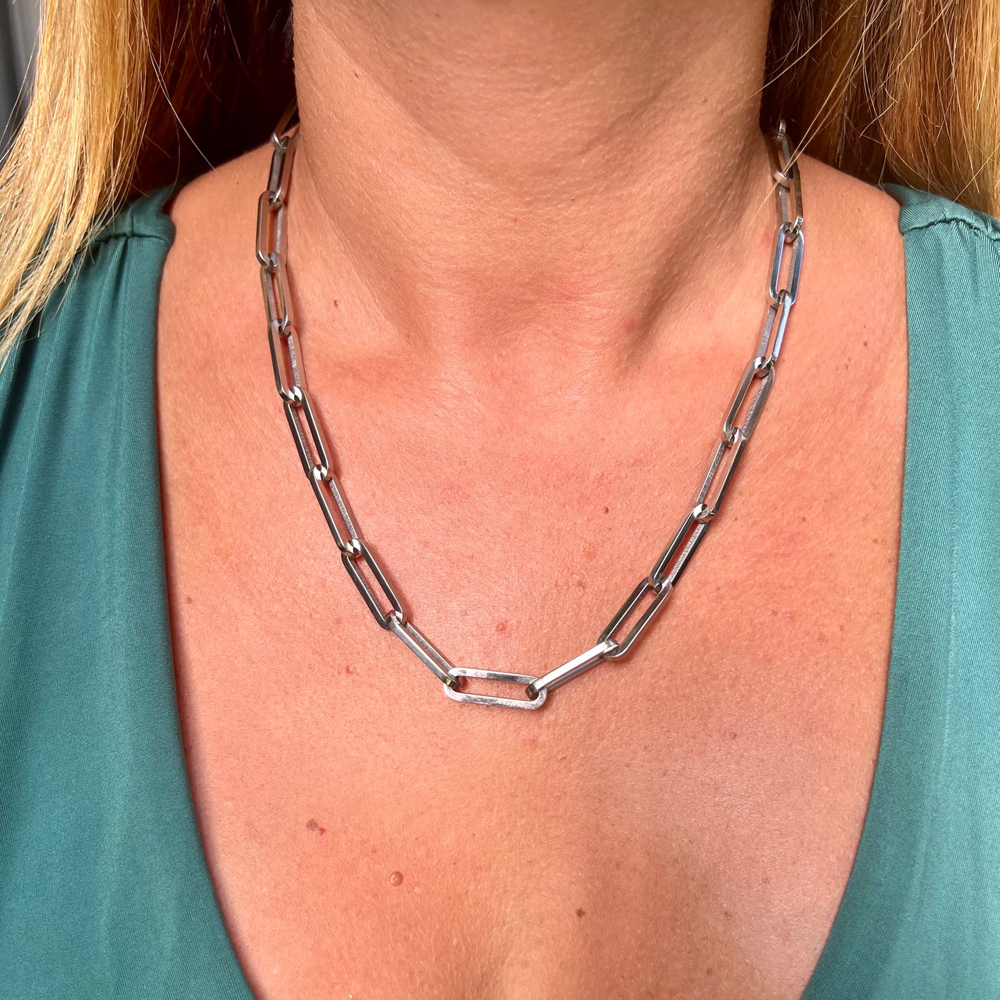 Chain Link Necklace in Stainless Steel 316L