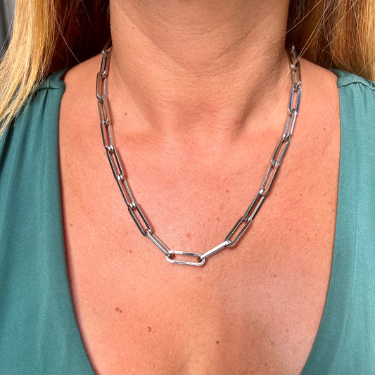 Chain Link Necklace in Stainless Steel 316L