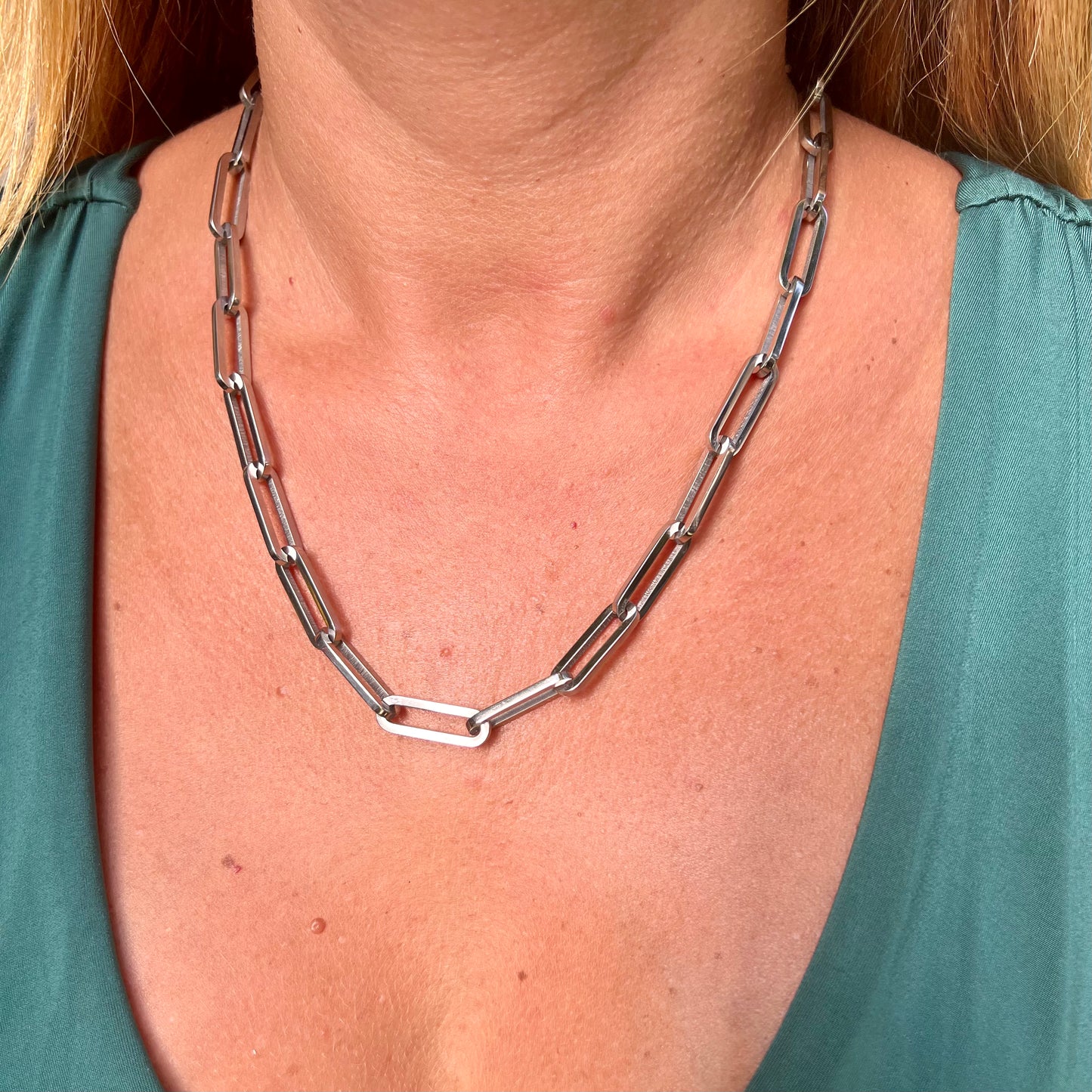 Chain Link Necklace in Stainless Steel 316L