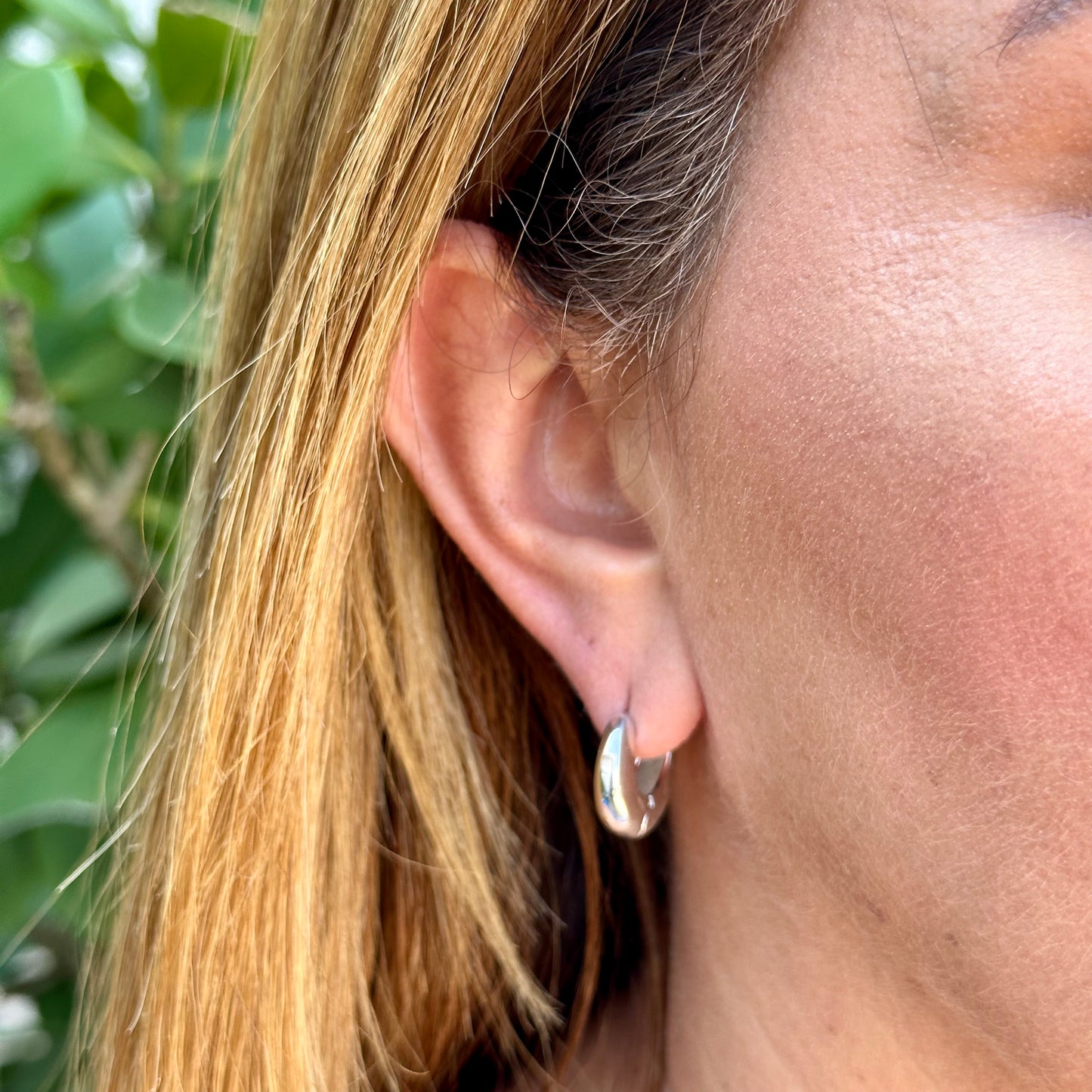 Madge Earrings in 18K White Gold Plated