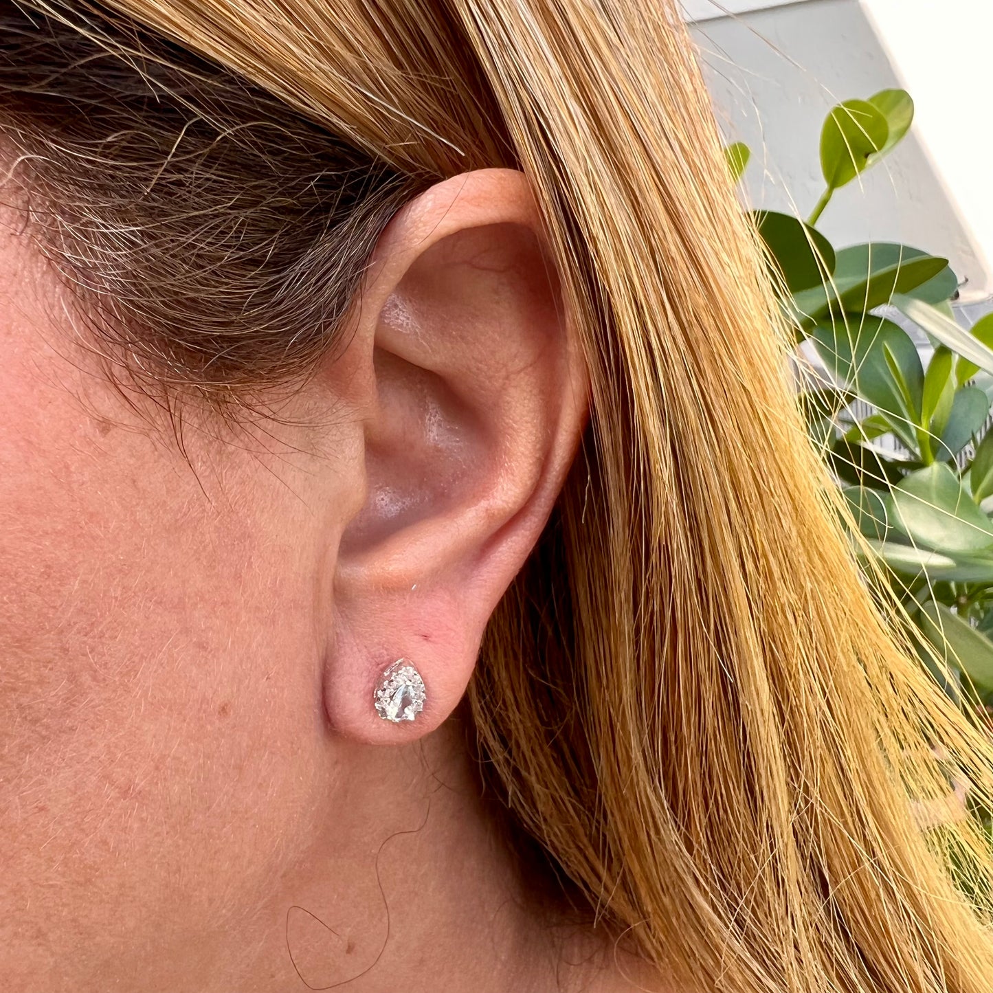 Mini Drop Earrings in Sterling Silver 925