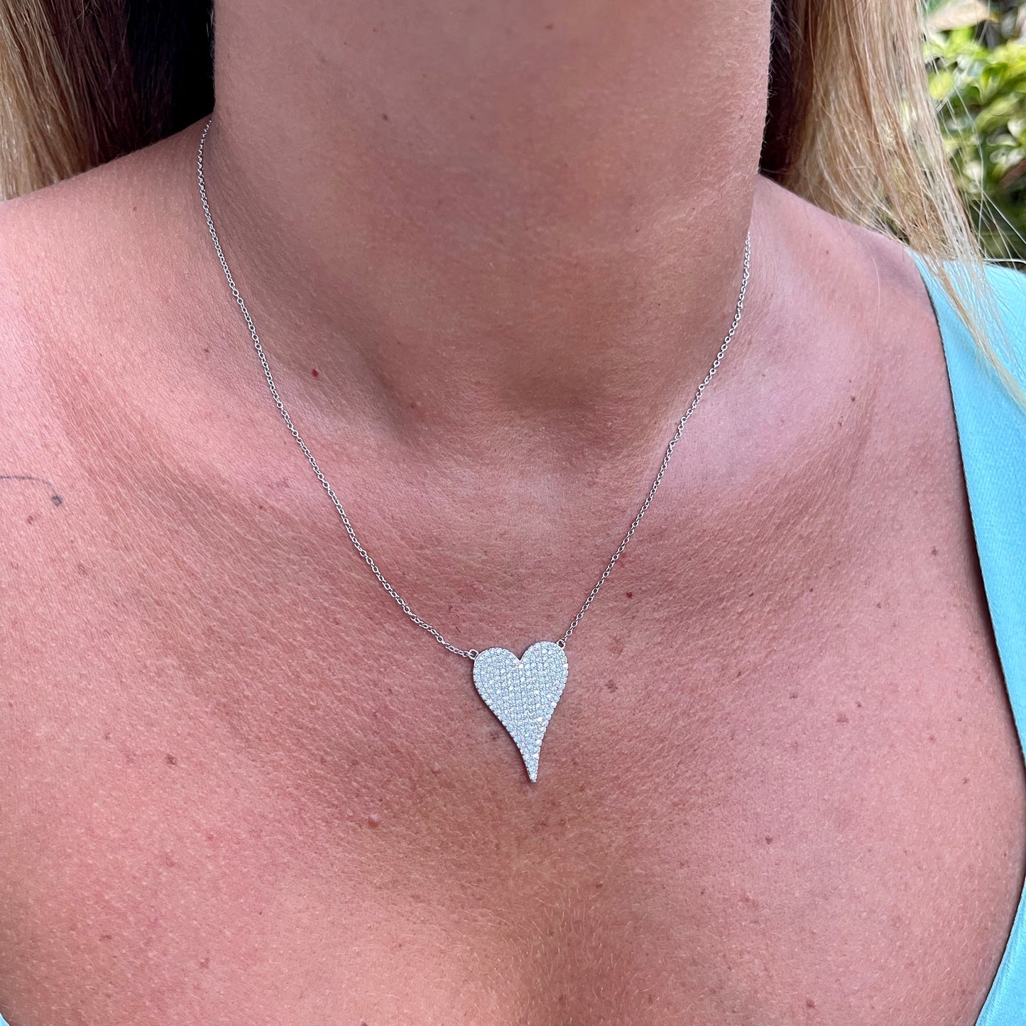 Heart Necklace in Sterling Silver 925