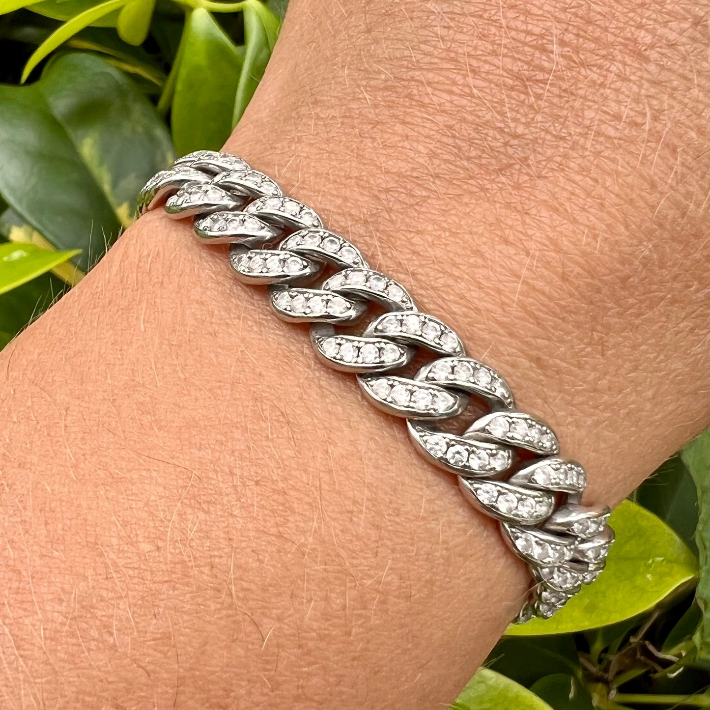 Cuban Link Bracelet in Sterling Silver 925