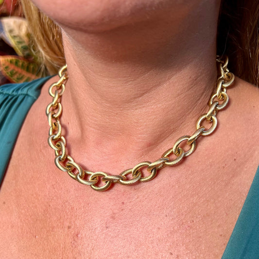 Chain Link Necklace in Stainless Steel 316L