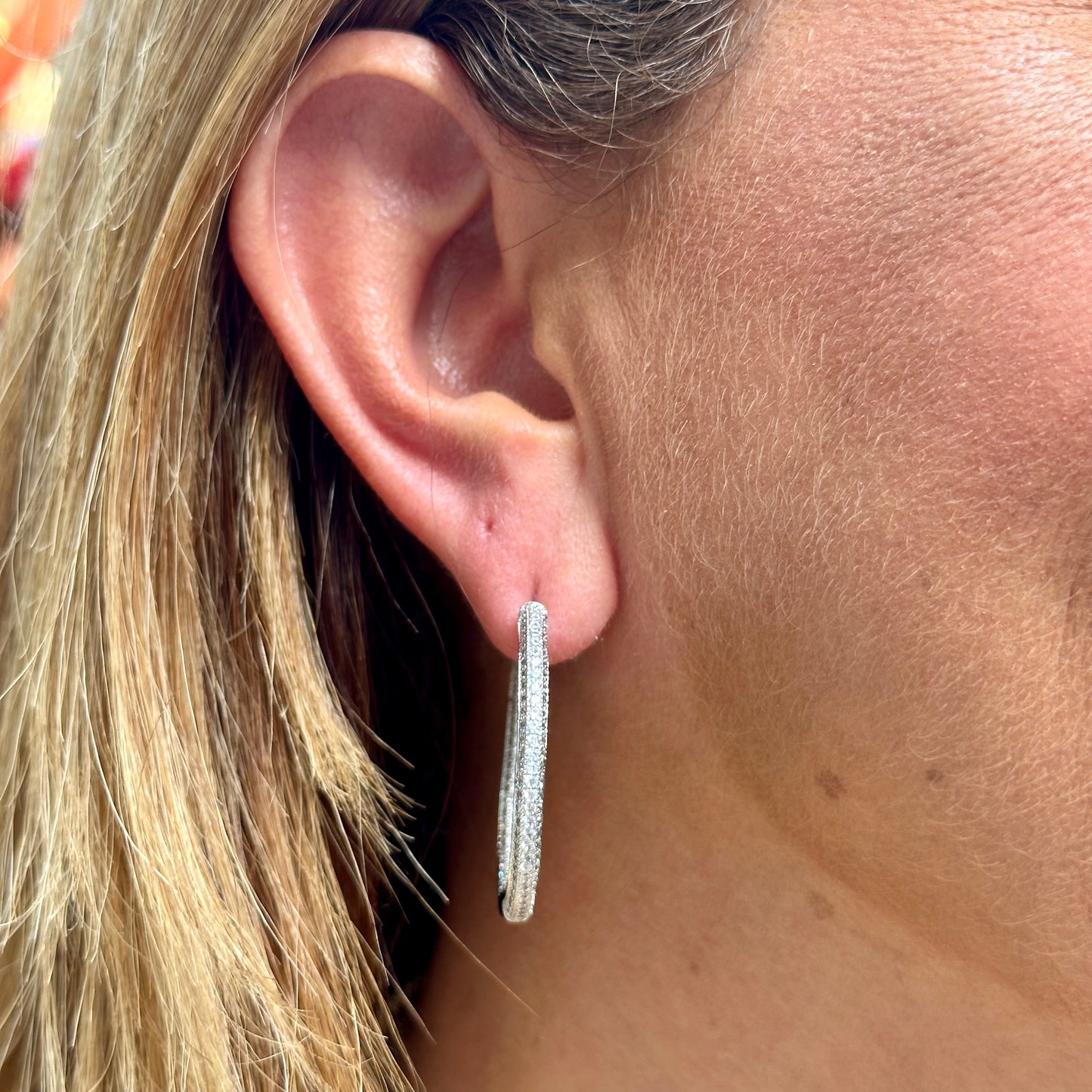 Serena Earrings in 18K White Gold Plated