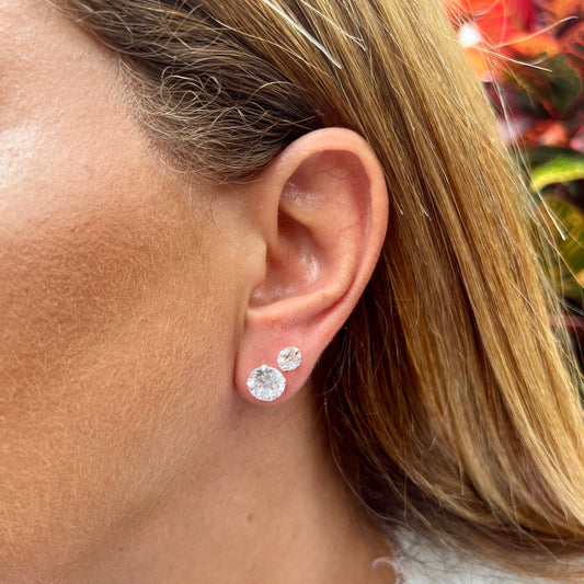 Light Spot Earrings in Sterling Silver 925