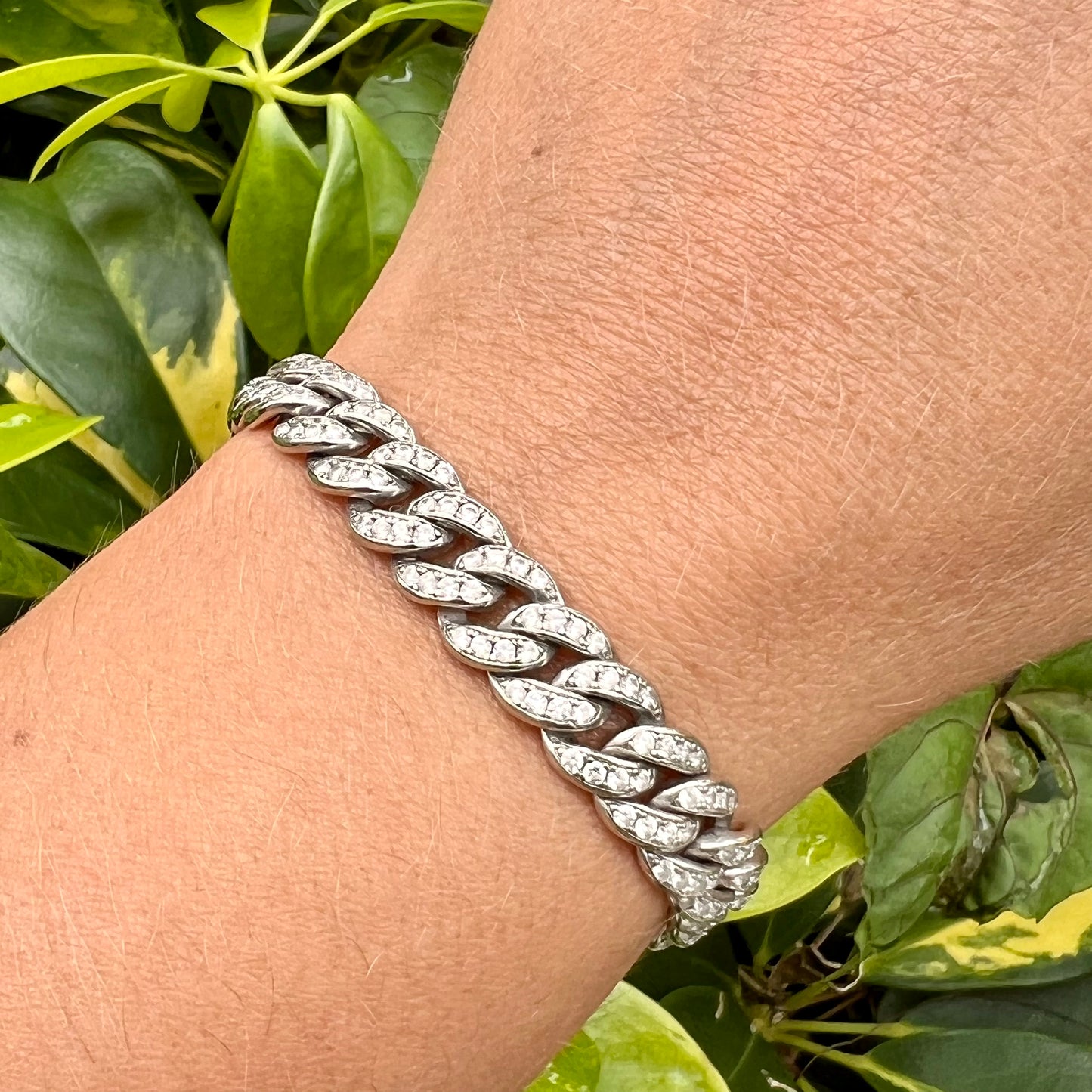 Cuban Link Bracelet in Sterling Silver 925