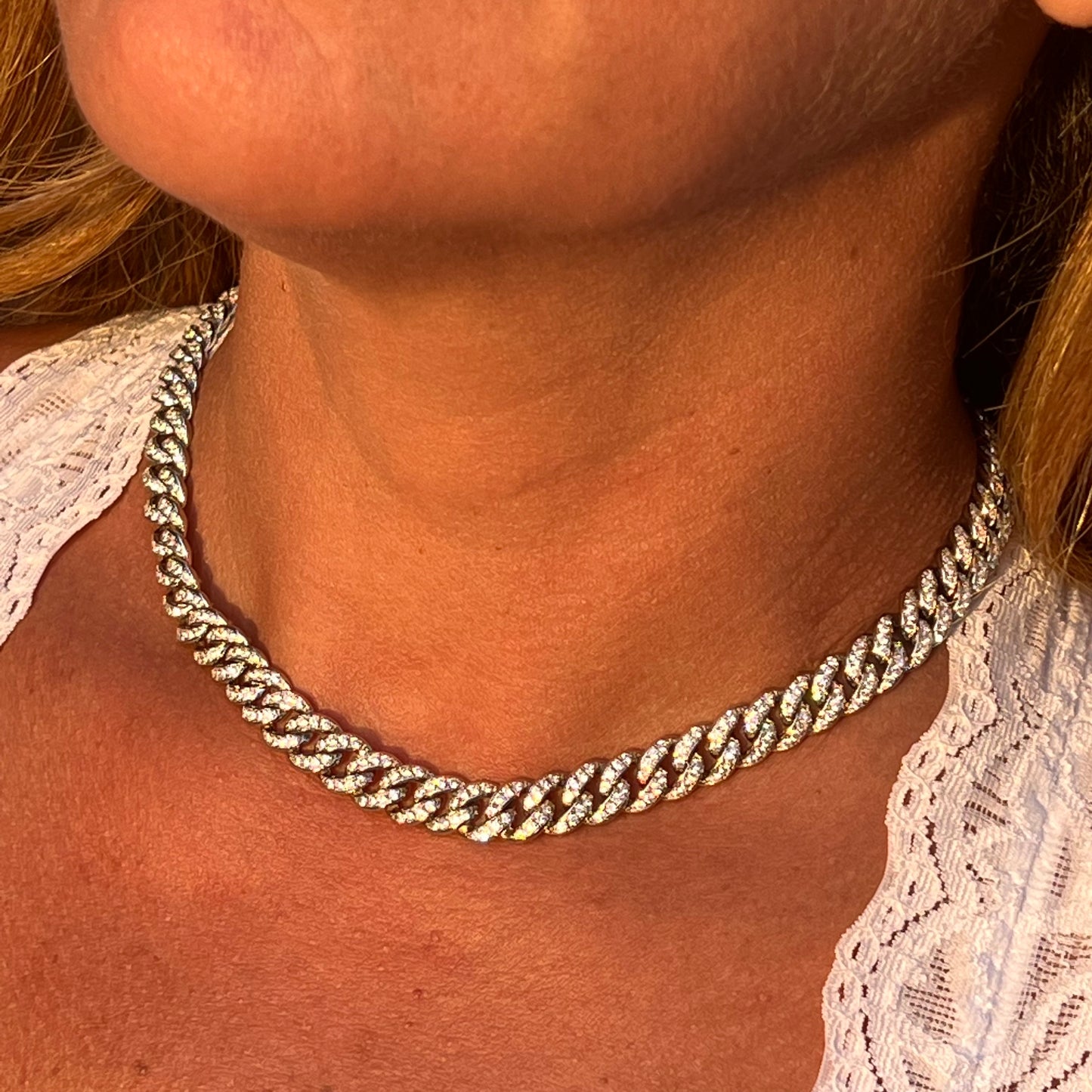 Cuban Link Necklace in Sterling Silver 925