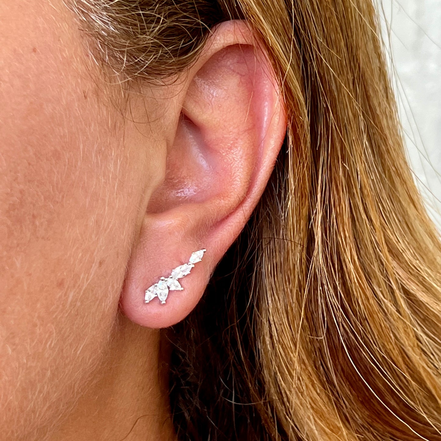 Emma Ear Cuff in Sterling Silver 925