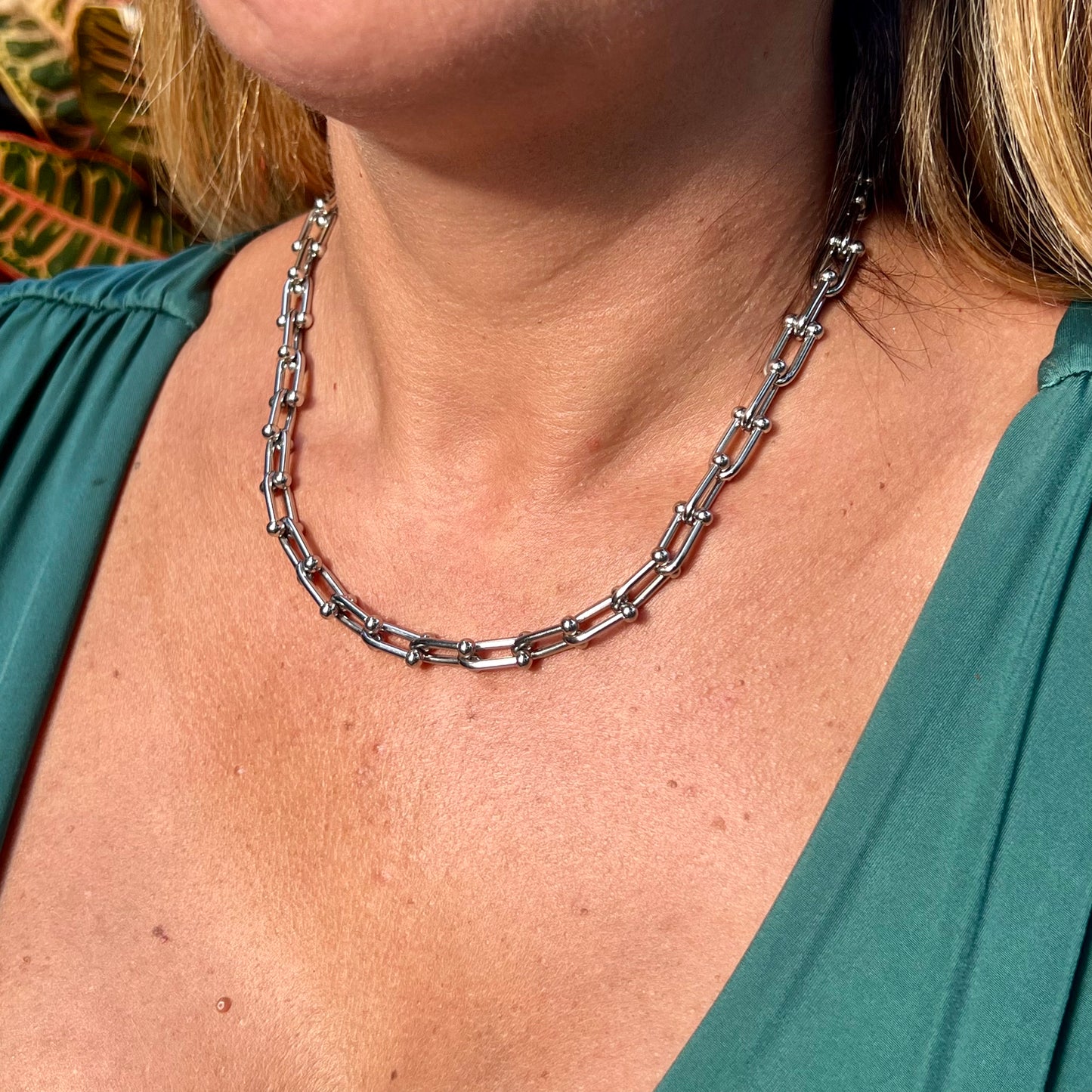 Chain Link Necklace in Stainless Steel 316L