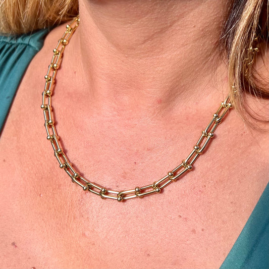 Chain Link Necklace in Stainless Steel 316L