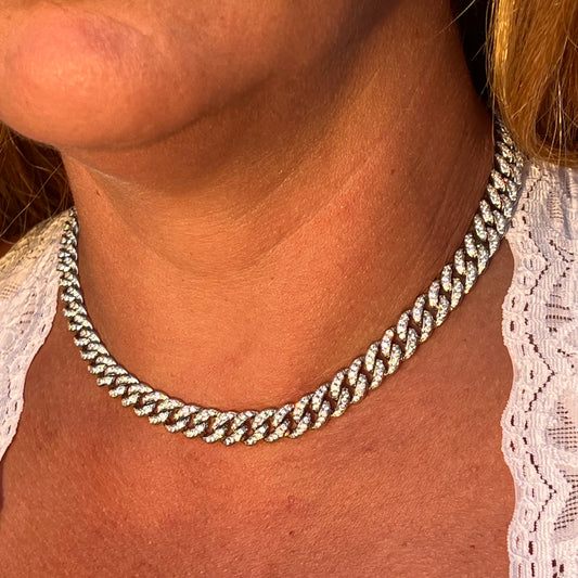 Cuban Link Necklace in Sterling Silver 925