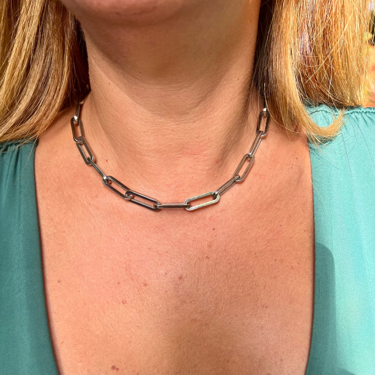 Chain Link Necklace in Stainless Steel 316L