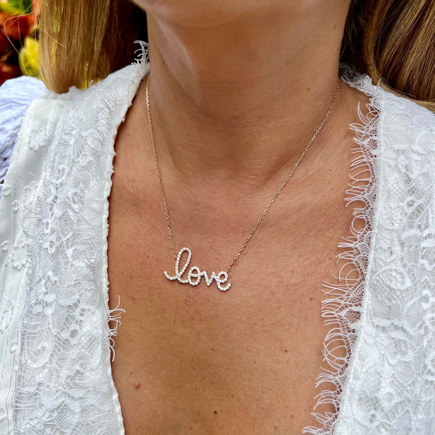 Love Necklace in Sterling Silver 925