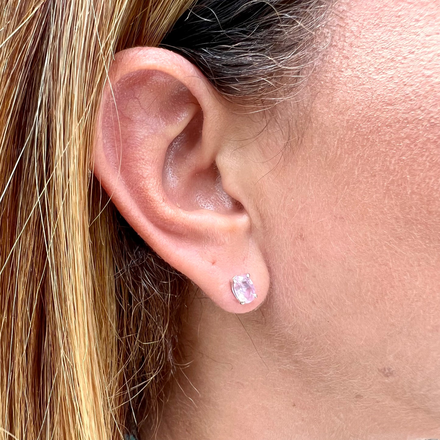 Pink Earrings in Sterling Silver 925
