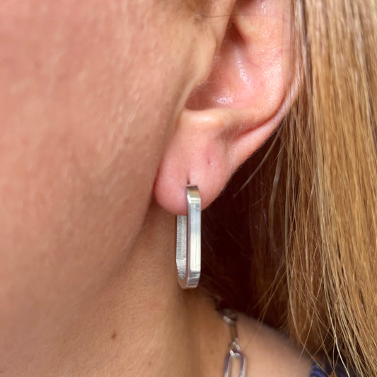 Big Horseshoe Earrings in Stainless Steel 316L